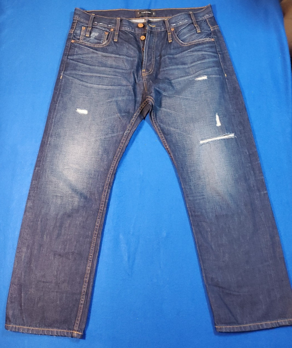 Calvin Rucker "LOVE ME" Denim Distressed Jeans Men's Size 31 Made in USA NEW